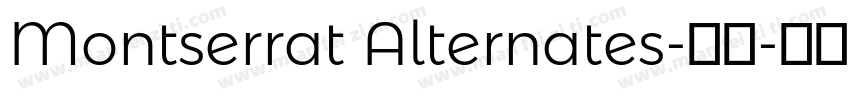 Montserrat Alternates-常规字体转换
